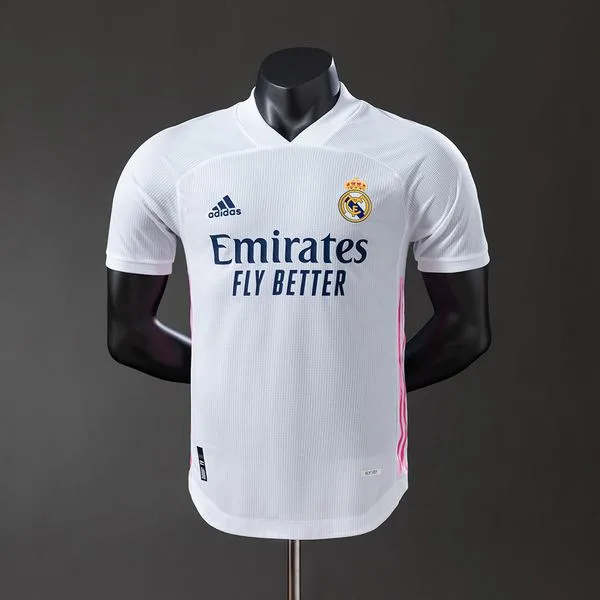 Camiseta de fútbol Real Madrid 2020/21 LOCAL MANGA CORTA VERSION FAN